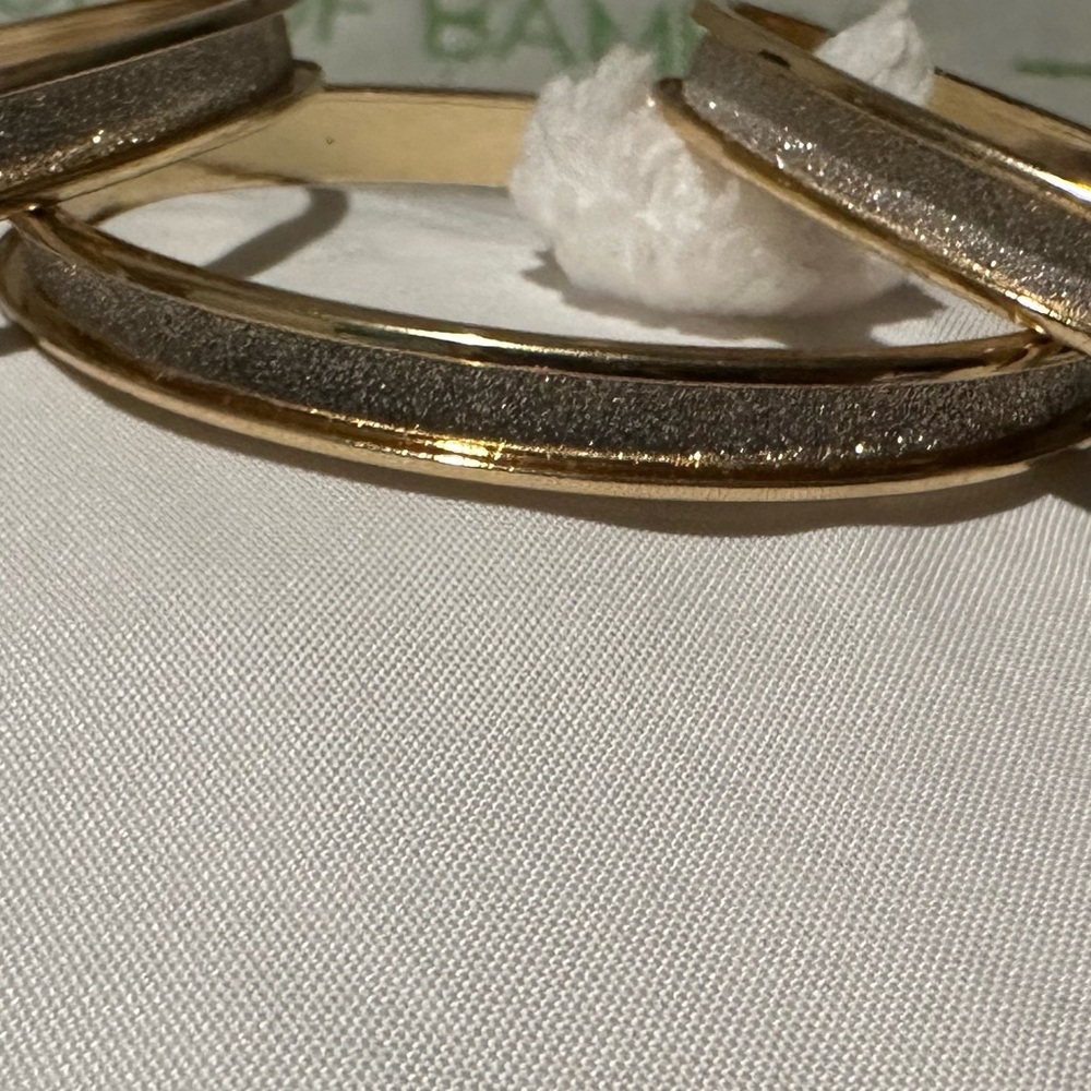Elegant Gold and Silver Bangle Set